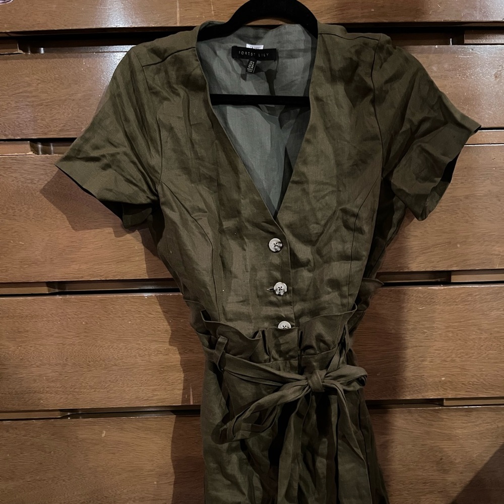 Forest Lily short romper